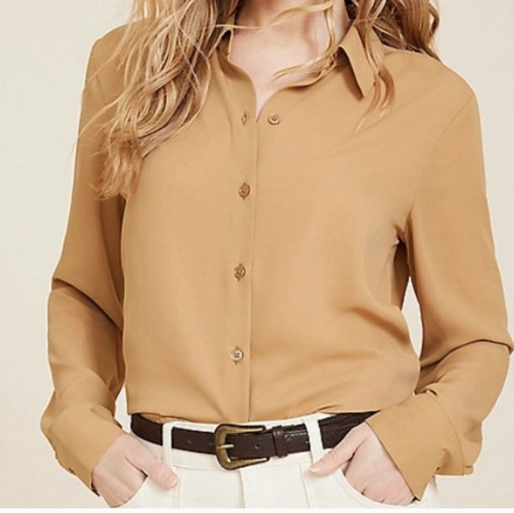 NWT Maurice's Winona Button Down Collared Blouse